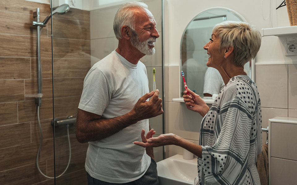 Badezimmer-Kniffs fürs Alter
