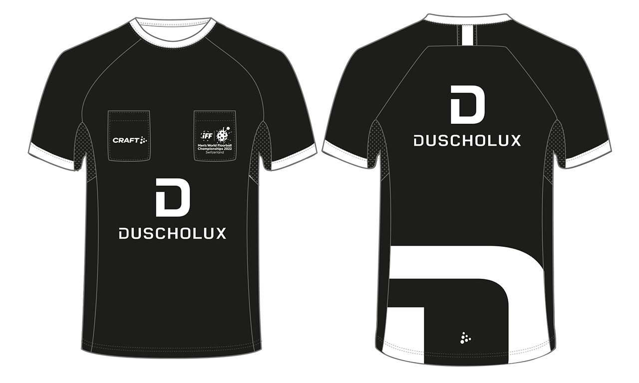 T-Shirt schwarz Sponsoring IFF Weltmeisterschaft 2022